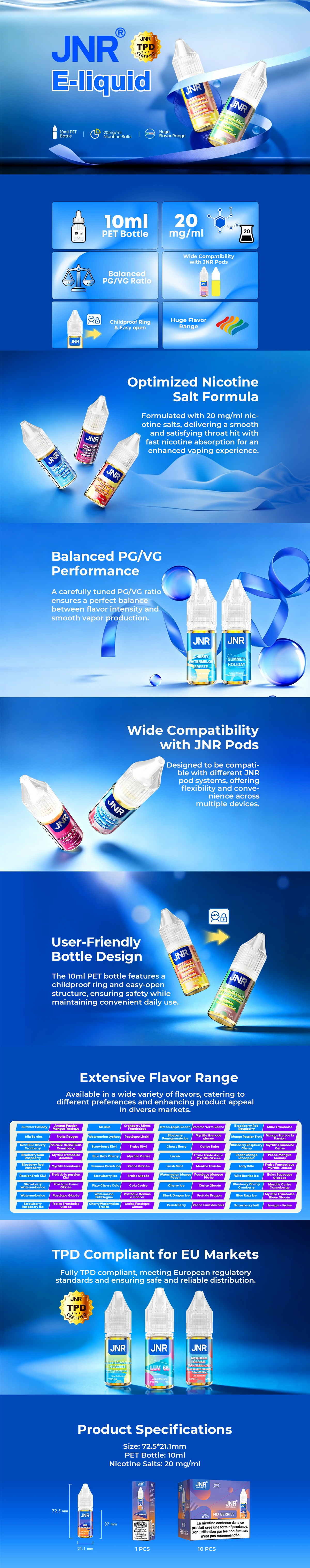JNR E-liquide 10 ml