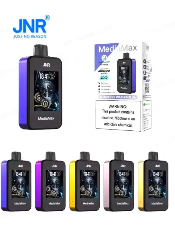 jnr media max 40 000 puff de vape jetable