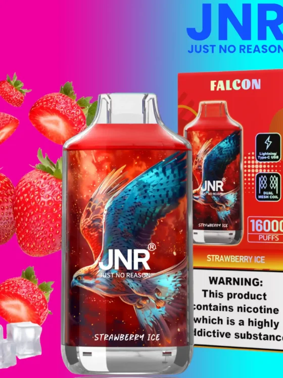 JNR Falcon 16000 Hielo Puff Fresa