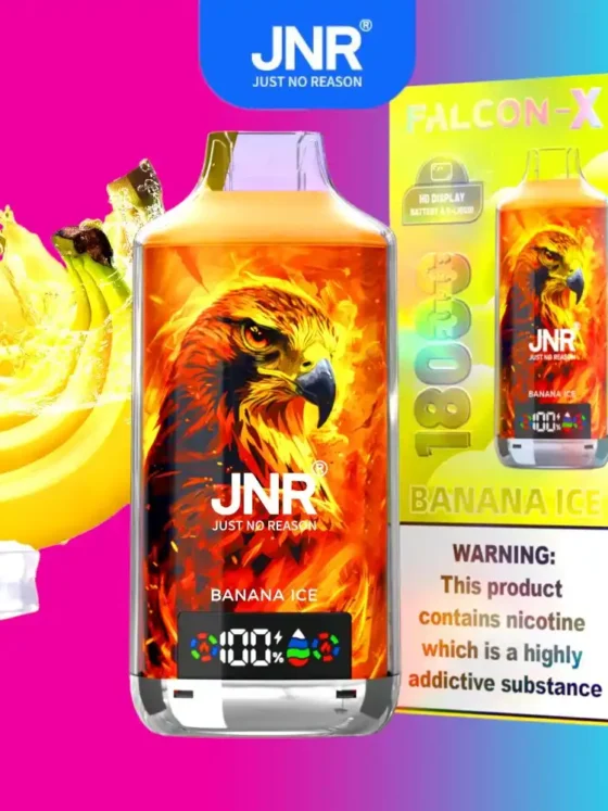 JNR Falcon X 18000 puff Banana Ice