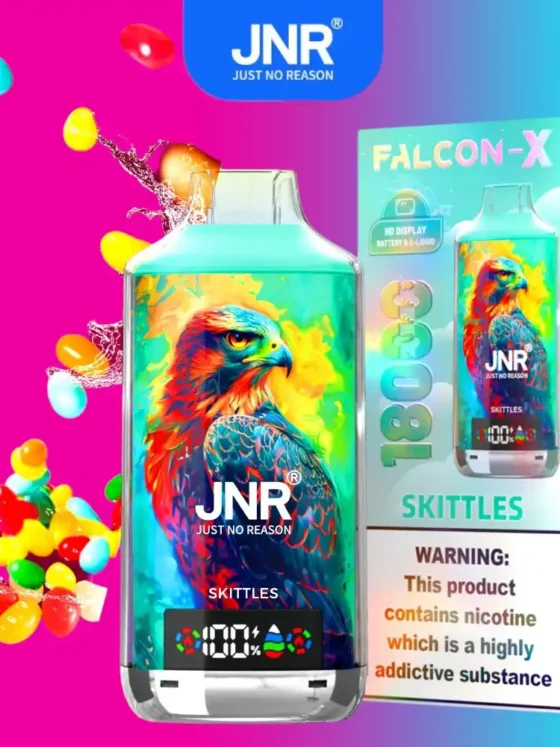 JNR Falcon X 18000 puff Skittles