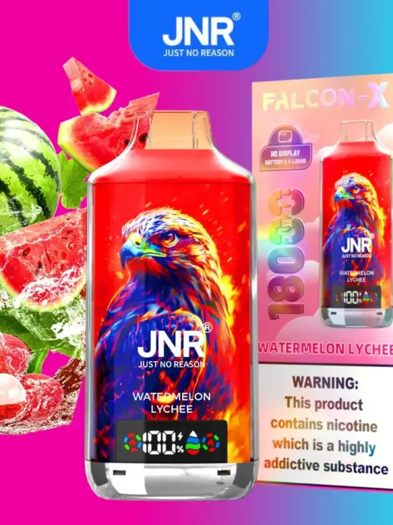 JNR Falcon X 18000 puff Watermelon Lychee